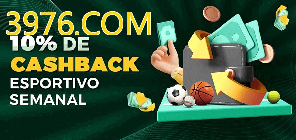 10% de bônus de cashback na 3976.COM