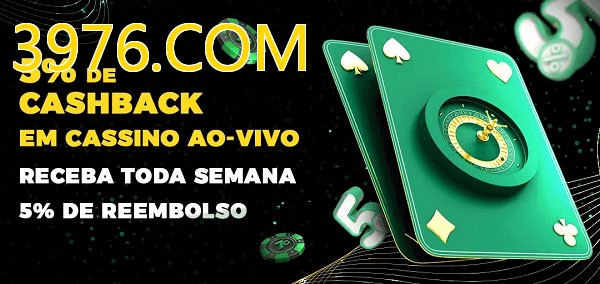 Promoções do cassino ao Vivo 3976.COM